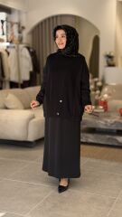 TIĞ TRİKO OYSHO KUMAŞ TRİKO TAKIM SİYAH