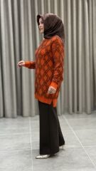 ARMİNE TREND SCUBA PANTOLON KAHVE