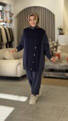 TIĞ TRİKO OYSHO KUMAŞ TRİKO PANTOLONLU TAKIM LACİVERT