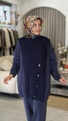 TIĞ TRİKO OYSHO KUMAŞ TRİKO PANTOLONLU TAKIM LACİVERT