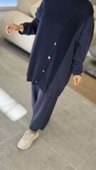 TIĞ TRİKO OYSHO KUMAŞ TRİKO PANTOLONLU TAKIM LACİVERT