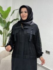 ESRA DAĞLIOĞLU ÜÇLÜ TAKIM SİYAH