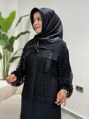 ESRA DAĞLIOĞLU ÜÇLÜ TAKIM SİYAH