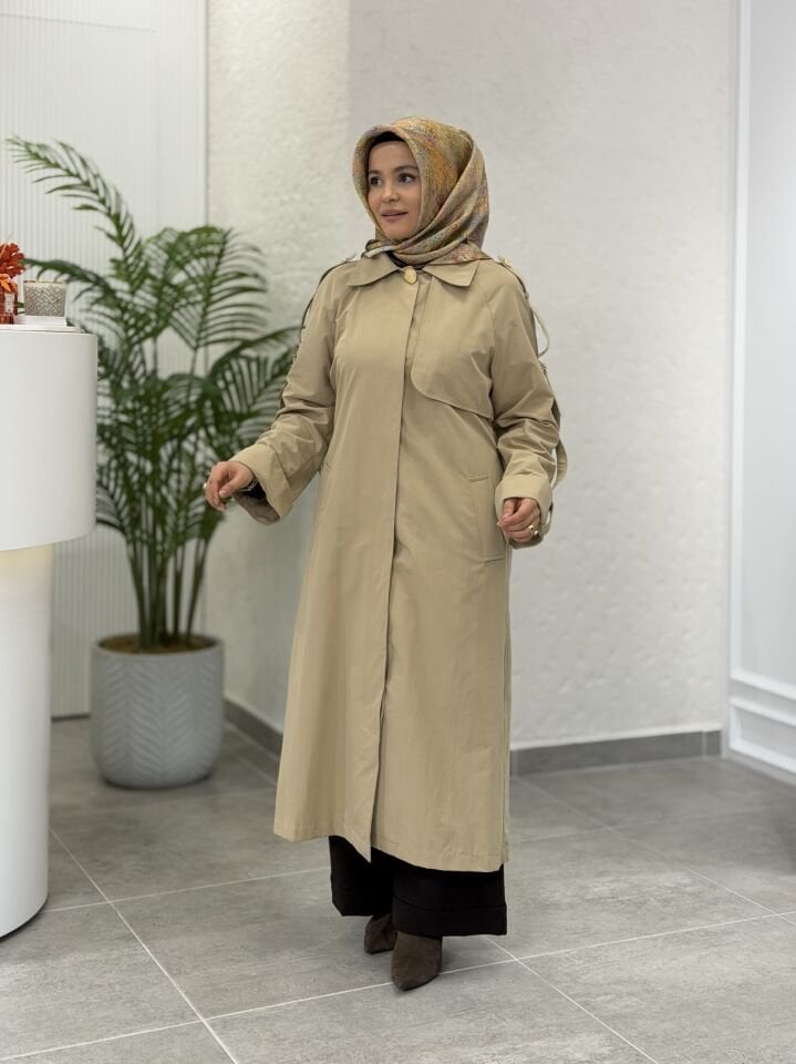 ARMİNE TRENÇKOT BEJ