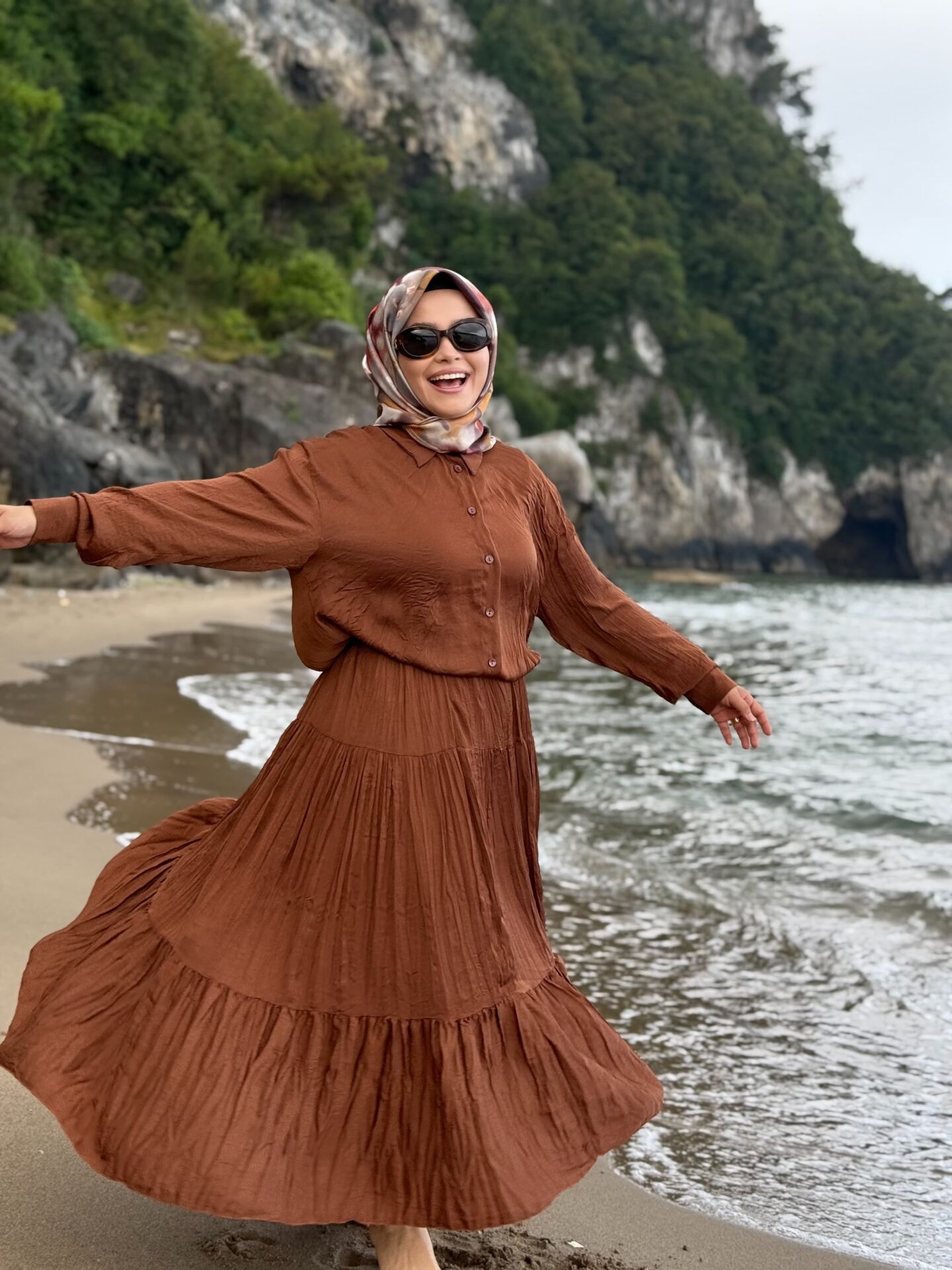 CİNDRELLA ETEK KAHVE