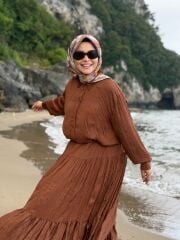 CİNDRELLA ETEK KAHVE