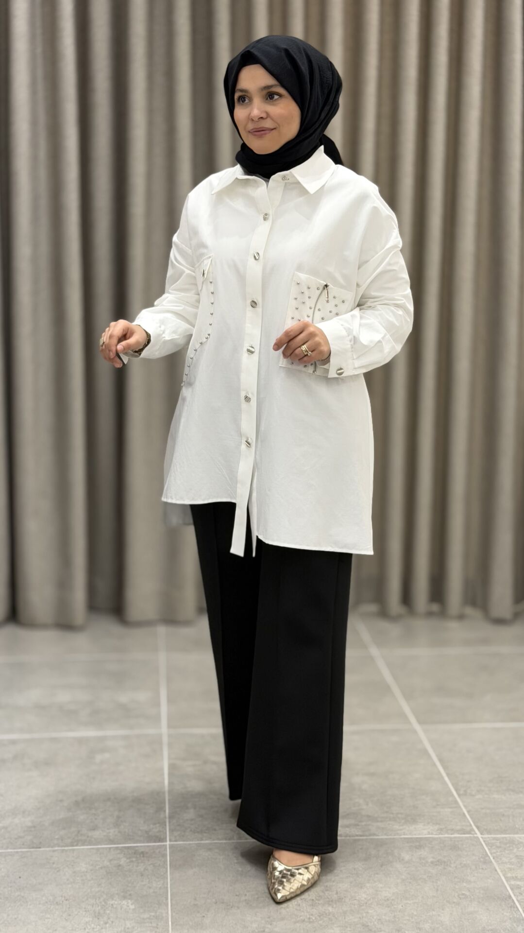 ARMİNE TREND SCUBA PANTOLON SİYAH