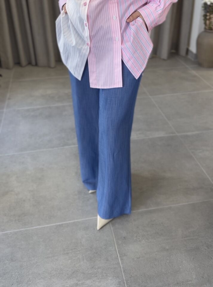 ARMİNE TREND KOT GÖRÜNÜMLÜ TENCEL PANTOLON