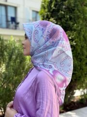 SATEN ELBİSE LİLA