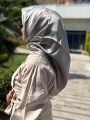 İPEK CUPRA ELBİSE BEJ