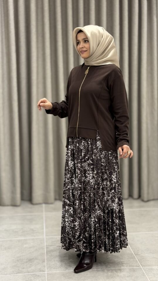 ARMİNE DESENLİ ETEKLİ TAKIM