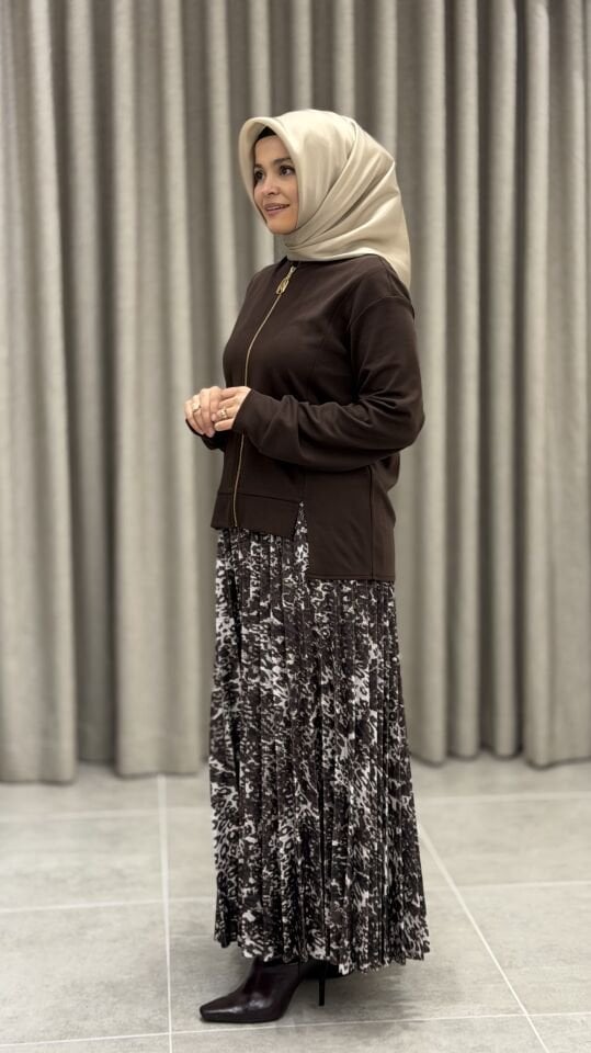 ARMİNE DESENLİ ETEKLİ TAKIM