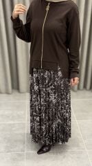 ARMİNE DESENLİ ETEKLİ TAKIM