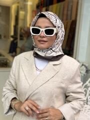 İMANNOOR TWİLL İPEK EŞARP ÇİFT TARAFLI