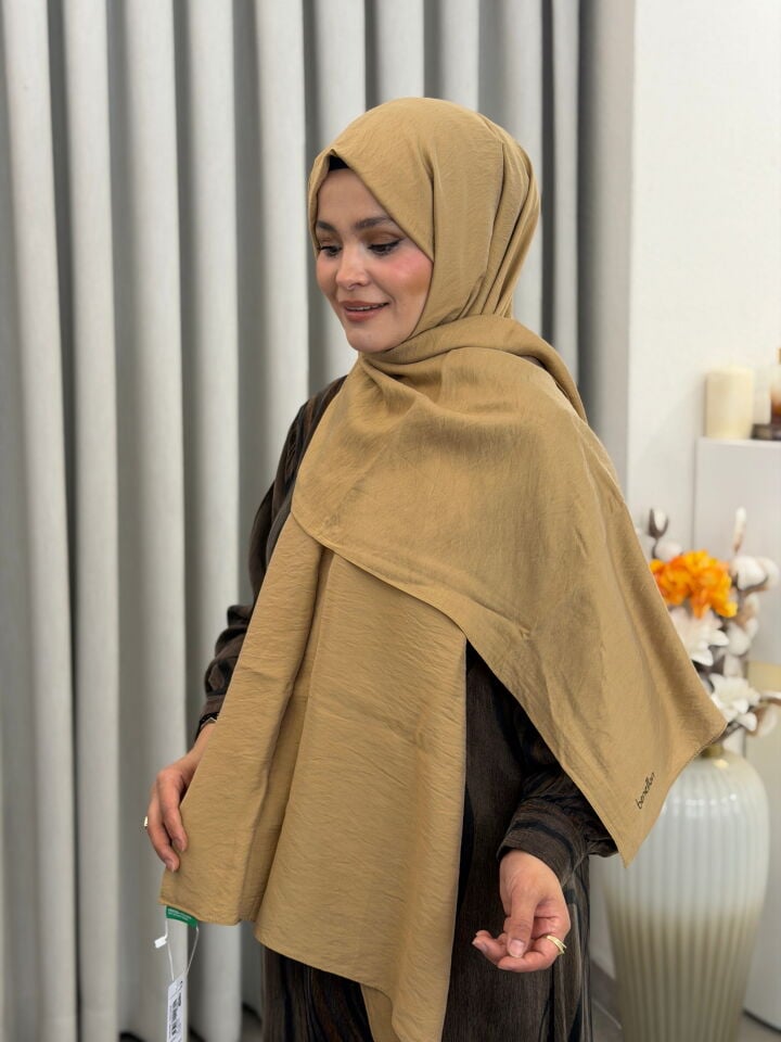 BENETTON VİSCON ŞAL KOLEKSİYONU SÜTLÜ KAHVE