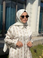 BEJ BEYAZ PUANTİYELİ TAKIM