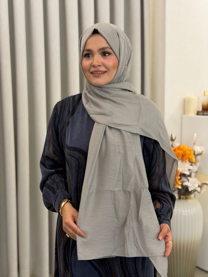 BENETTON VİSCON ŞAL KOLEKSİYONU GÜMÜŞ