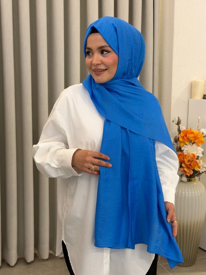 BENETTON VİSCON ŞAL KOLEKSİYONU MAVİ