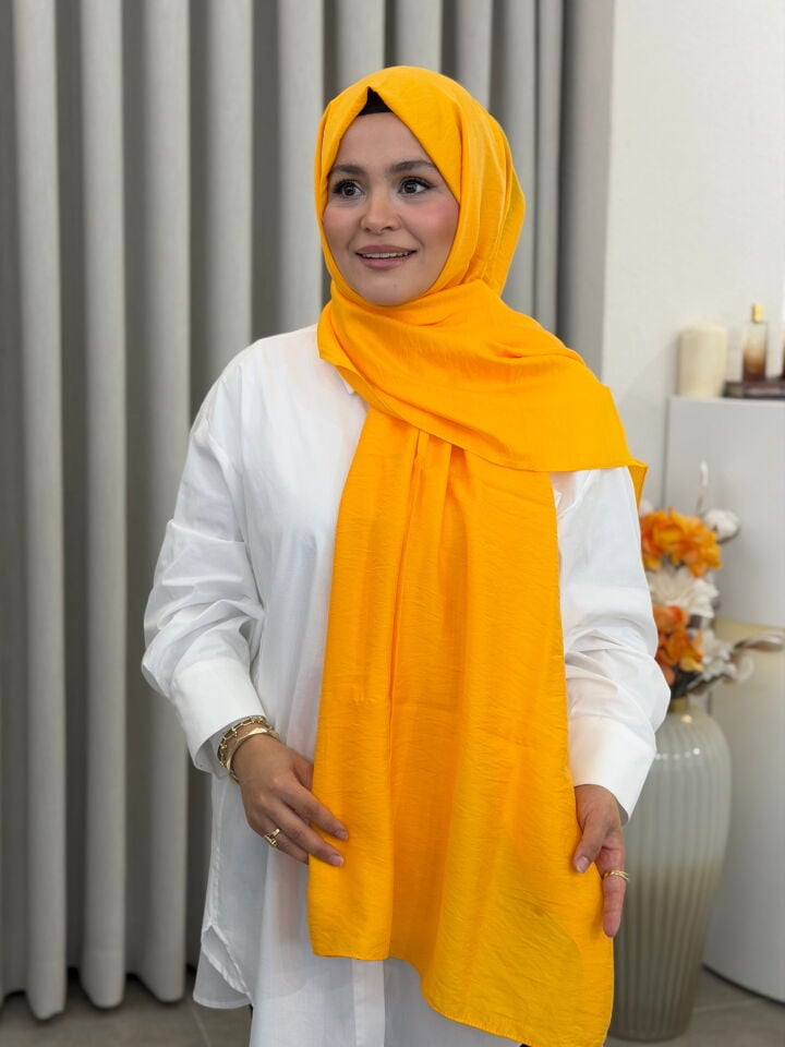 BENETTON VİSCON ŞAL KOLEKSİYONU TURUNCU