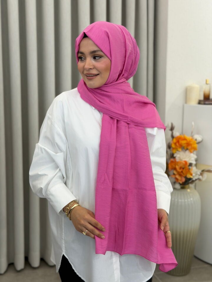 BENETTON VİSCON ŞAL KOLEKSİYONU FUŞYA