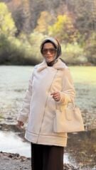 TIĞ TRİKO SÜET İÇİ KÜRKLÜ KABAN