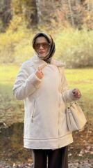 TIĞ TRİKO SÜET İÇİ KÜRKLÜ KABAN