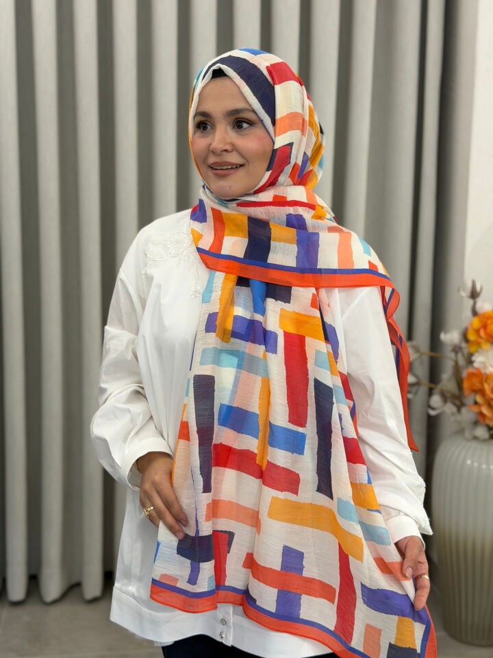 BENETTON VİSCON ŞAL KOLEKSİYONU CAMEL