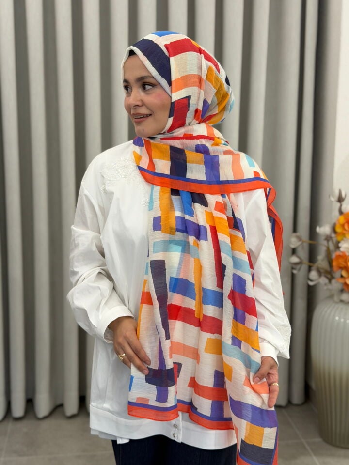 BENETTON VİSCON ŞAL KOLEKSİYONU CAMEL