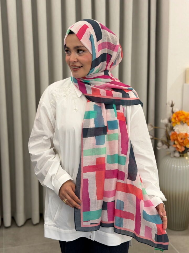 BENETTON VİSCON ŞAL KOLEKSİYONU LİLA