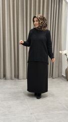 TIĞ TRİKO V YAKA KAZAK SİYAH