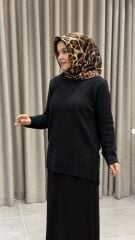 TIĞ TRİKO V YAKA KAZAK SİYAH