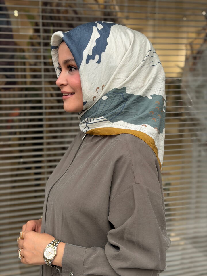 BENETTON VİSCON SIENA EŞARP HARDAL