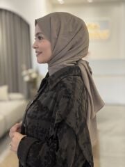 LYOCELL PAMUKLU ŞAL ARMANDA KOYU VİZON