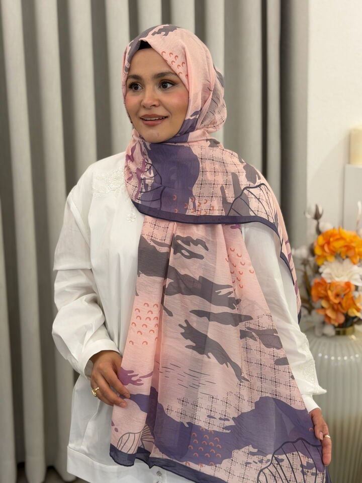 BENETTON VİSCON ŞAL KOLEKSİYONU MOR