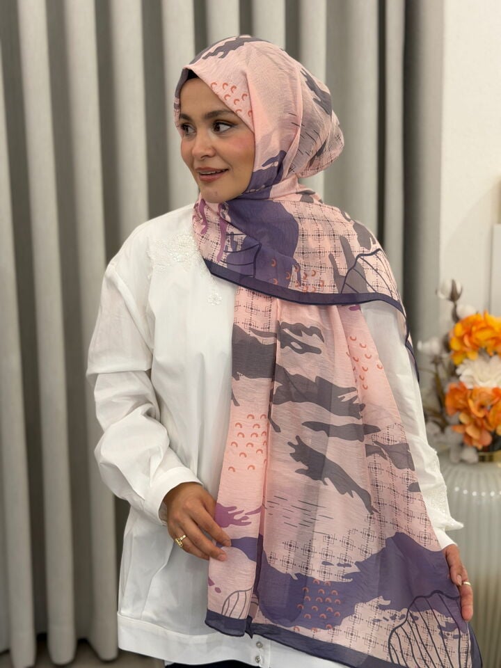 BENETTON VİSCON ŞAL KOLEKSİYONU MOR