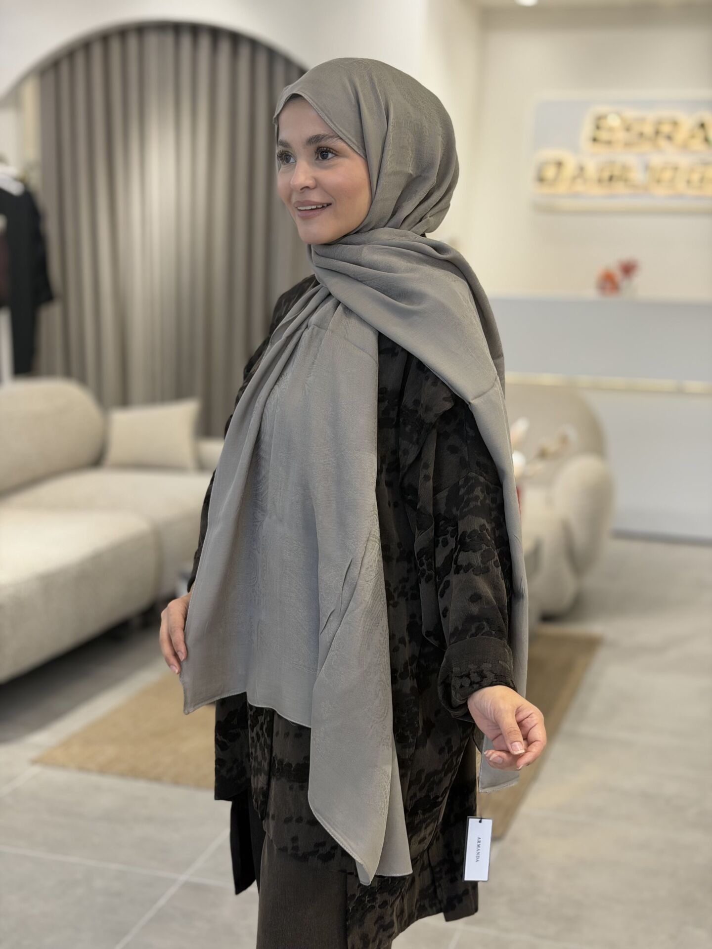 LYOCELL PAMUKLU ŞAL ARMANDA VİZON