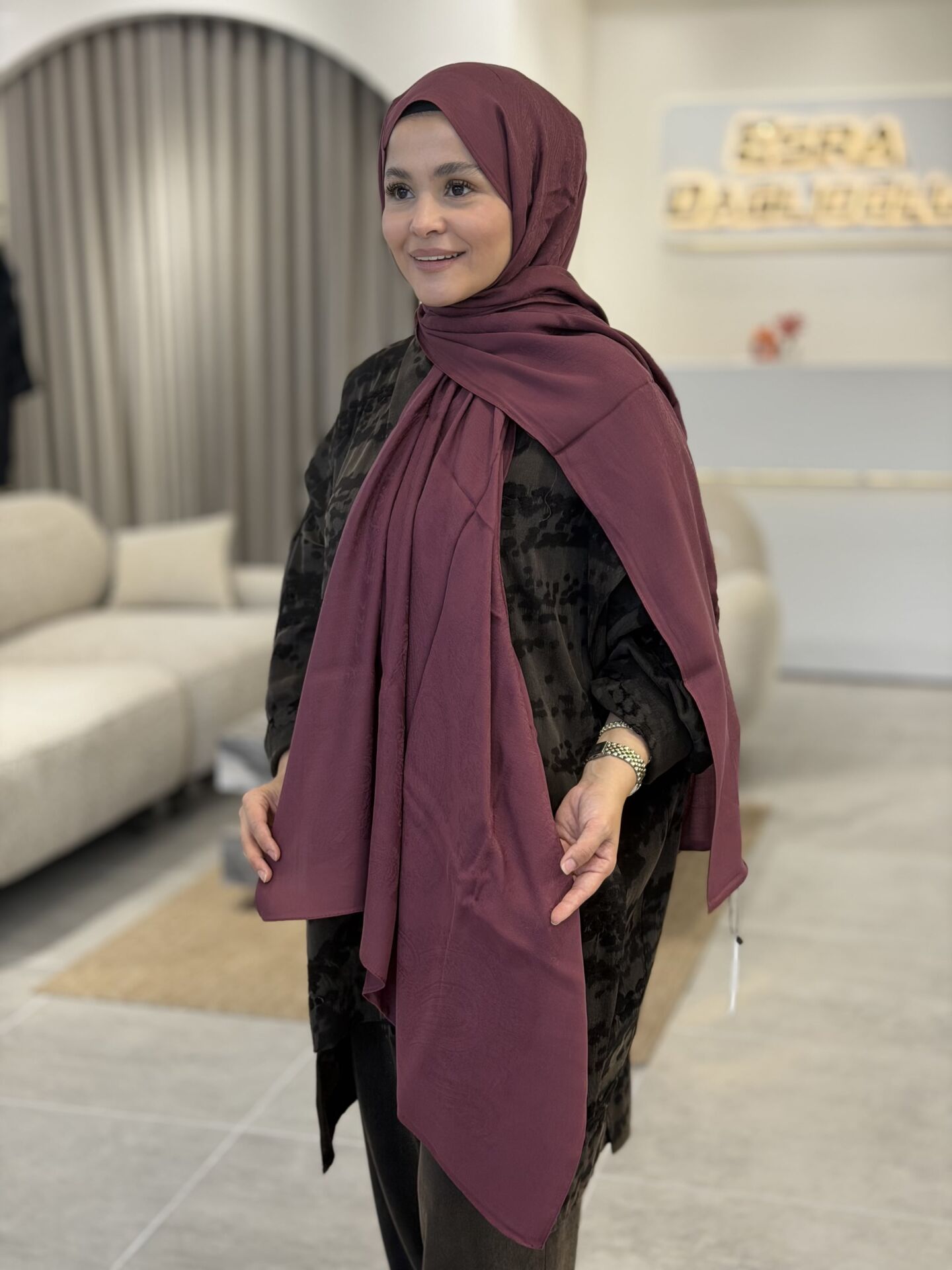 LYOCELL PAMUKLU ŞAL ARMANDA MÜRDÜM