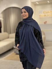 LYOCELL PAMUKLU ŞAL ARMANDA LACİVERT