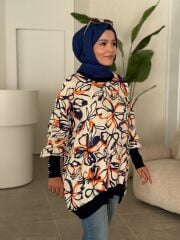 TIĞ TRİKO RİBANALI DESENLİ TUNİK