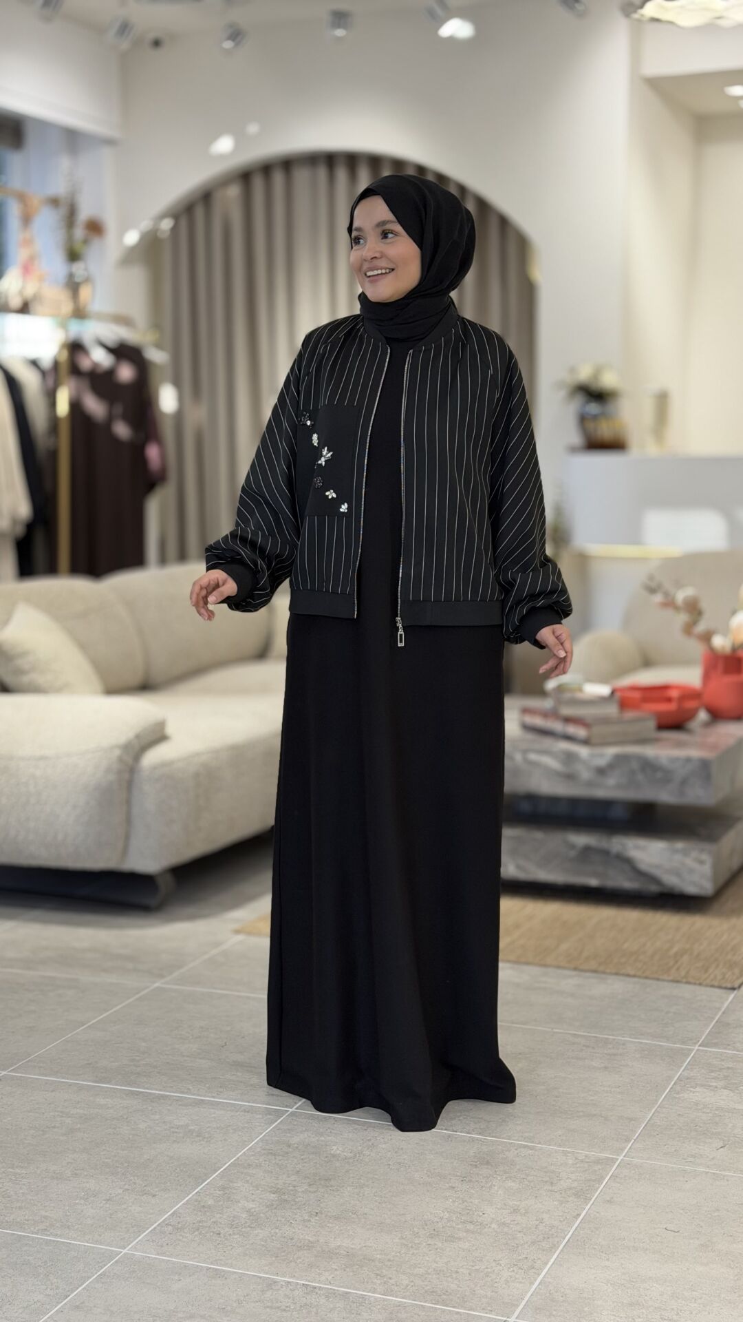 YAQA ÇELİK ÖRME KOLSUZ ELBİSE SİYAH