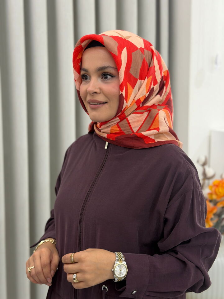 BENETTON VİSCON SIENA EŞARP BORDO
