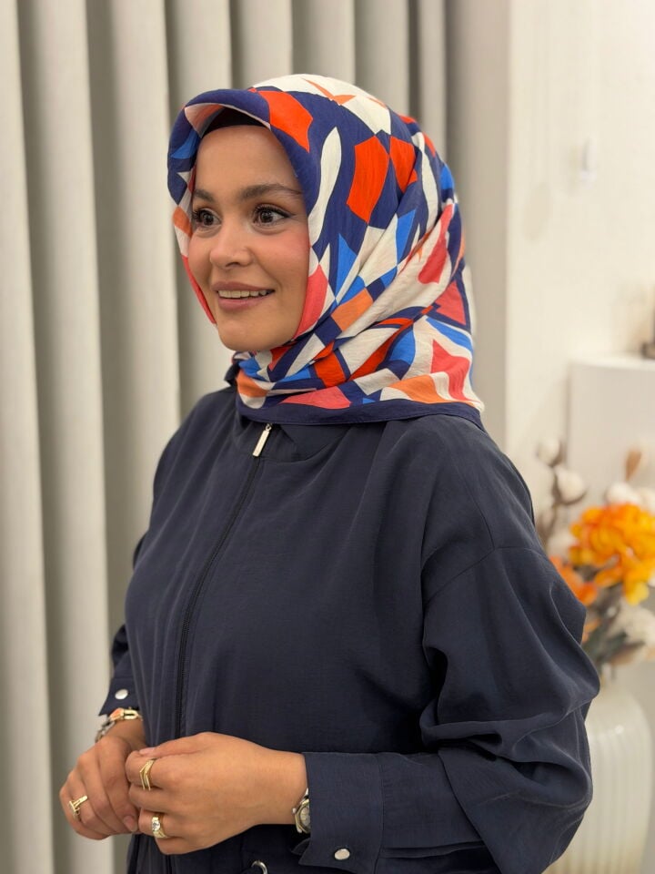 BENETTON VİSCON SIENA EŞARP LACİVERT