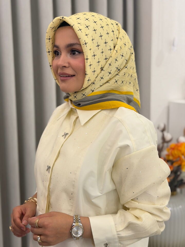 BENETTON VİSCON SIENA EŞARP SARI