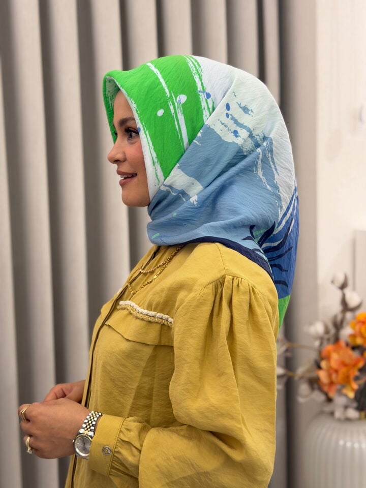 BENETTON VİSCON SIENA EŞARP İNDİGO