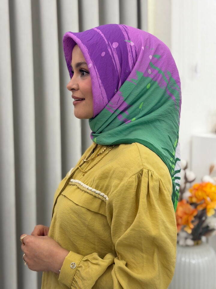 BENETTON VİSCON SIENA EŞARP LİLA