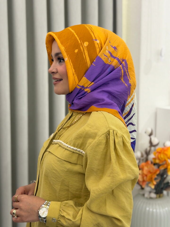 BENETTON VİSCON SIENA EŞARP HARDAL