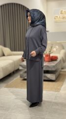 TIĞ TRİKO OYSHO KUMAŞ ETEKLİ TAKIM GRİ