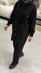 TIĞ TRİKO OYSHO SPOR DİKİŞLİ TAKIM SİYAH