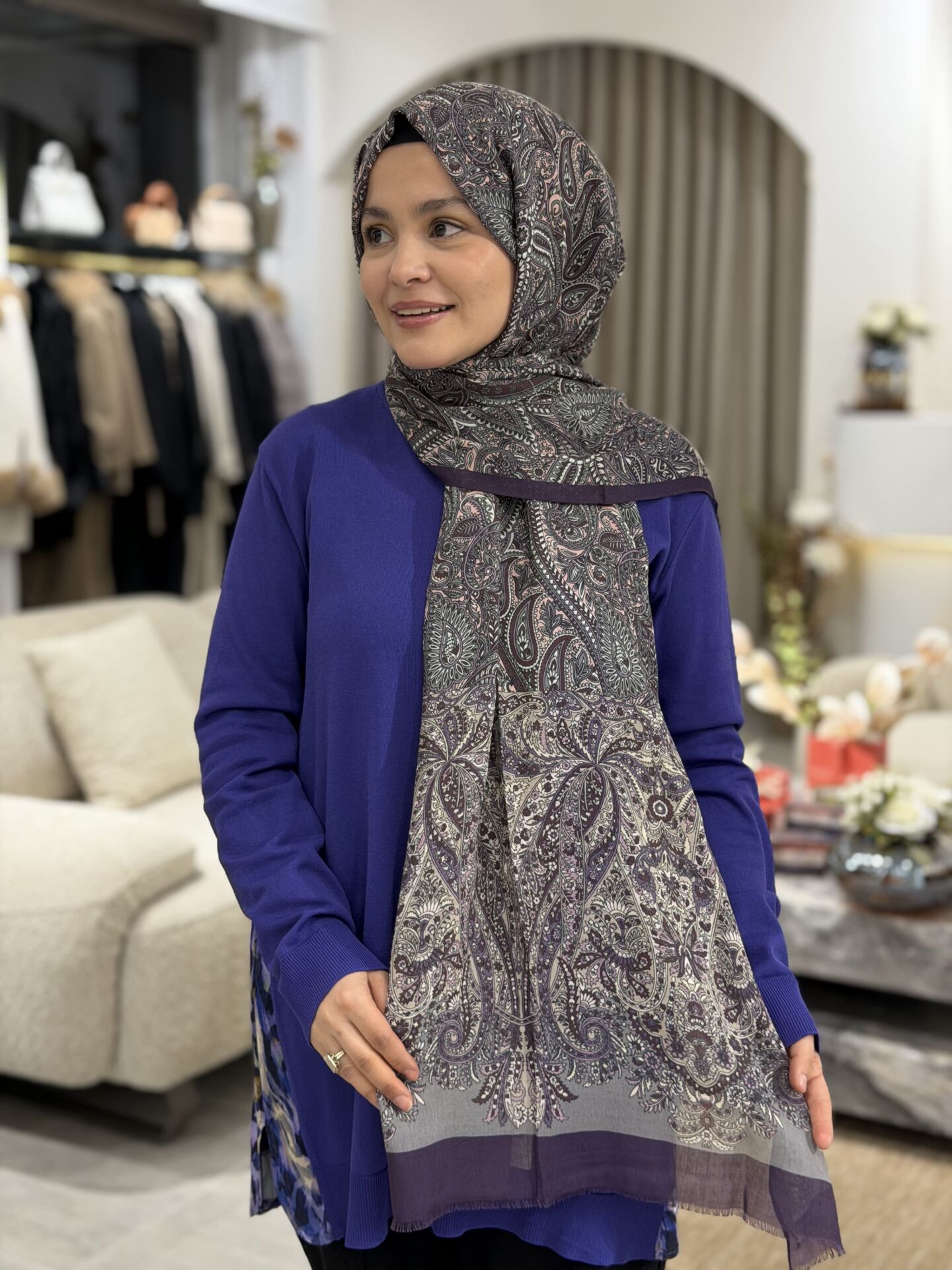 YAQA LİNDA KAŞMİR ŞAL 70X200