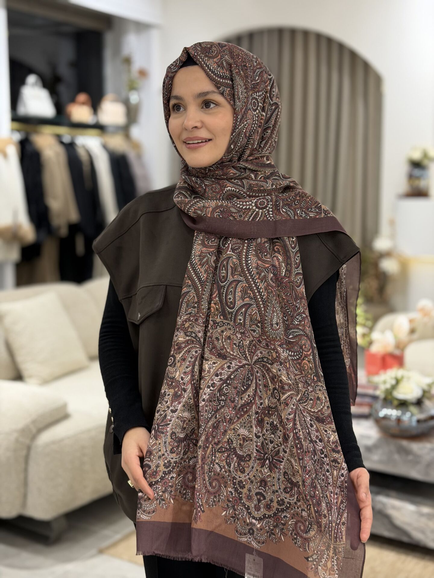 YAQA LİNDA KAŞMİR ŞAL 70X200